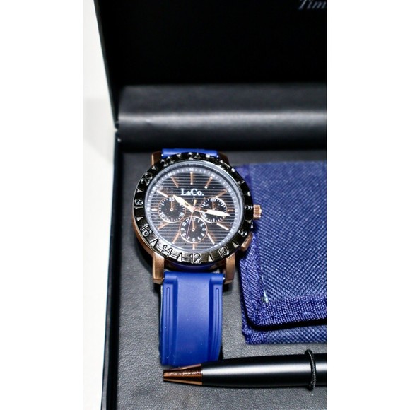 L & Co. Timepieces- Watch, Trifold Wallet, Pen- New in Box Gift Set - Picture 3 of 4